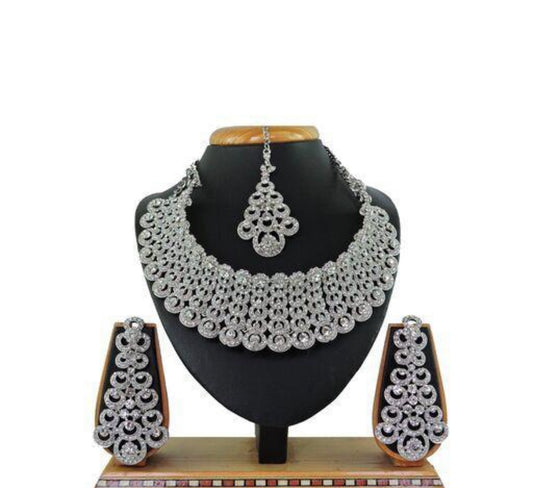 American Diamond choker necklace set